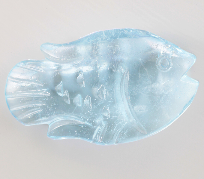 Резной аквамарин 17,98 карата 