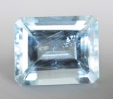 Кольцо с аквамарином 4,08 карата и бриллиантами Золото