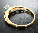 Золотое кольцо с редким насыщенным уральским александритом 0,55 карата и бриллиантами Золото