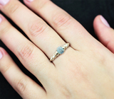 Золотое кольцо с редким насыщенным уральским александритом 0,55 карата и бриллиантами Золото