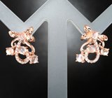 Изысканные серебряные серьги с лунным камнем