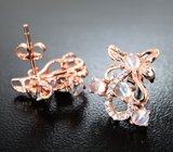 Изысканные серебряные серьги с лунным камнем