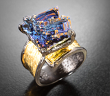 Серебряное кольцо с кристаллами висмута 60,51 карата Серебро 925