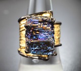 Серебряное кольцо с кристаллами висмута 60,51 карата Серебро 925