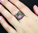 Серебряное кольцо с корундом Серебро 925