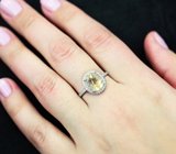 Замечательное серебряное кольцо с цитрином