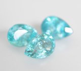 Набор из 3 «неоновых» апатитов 4,13 карата