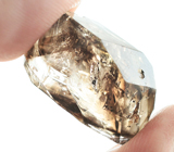 Редкий! Кристалл кварца с включениями углеводородов и манганокальцита 27,3 карата 