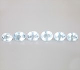 Набор из 6 аквамаринов 9,81 карат
