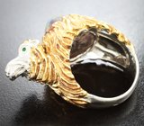 Кольцо с кабошоном опала 9,92 карата и цаворитами