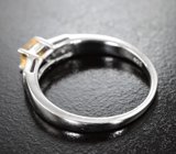 Изящное серебряное кольцо с цитрином