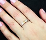 Изящное серебряное кольцо с цитрином