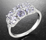 Замечательное серебряное кольцо с иолитами