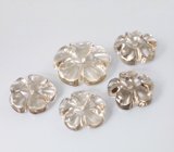 Набор дымчатого кварца фантазийной огранки 21,27 карата