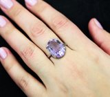 Стильное серебряное кольцо с аметистом