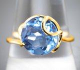 Золотое кольцо с флюоритом со сменой цвета 4,38 карата