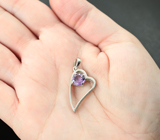 Романтичный серебряный кулон с аметистом Серебро 925