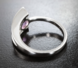 Оригинальный серебряный комплект с аметистами