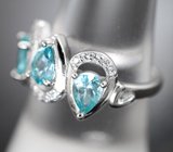 Изысканное серебряное кольцо с апатитами