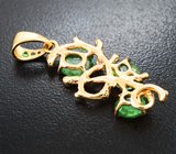 Кулон с цаворитами 3,14 карата