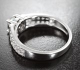 Стильное серебряное кольцо с мистическим кварцем Серебро 925