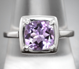 Стильный серебряный комплект с аметистами