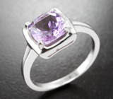 Стильный серебряный комплект с аметистами