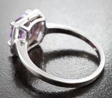 Стильный серебряный комплект с аметистами