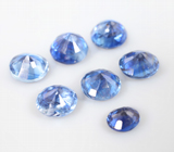 Набор из 7 ярких васильковых кианитов 4,09 карата 