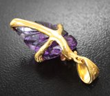 Серебряный кулон с резным аметистом 11,81 карата