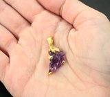 Серебряный кулон с резным аметистом 11,81 карата