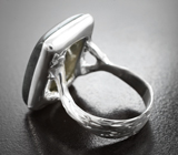 Серебряное кольцо с лабрадоритом 13,47 карата Серебро 925