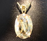 Кулон с диаспором 21 карат и муассанитом