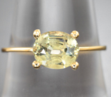 Золотое кольцо с ярким диаспором со сменой цвета 1,7 карата Золото