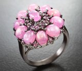 Серебряное кольцо с корундами
