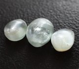 Редкий набор из 3 хризобериллов 3,22 карата 