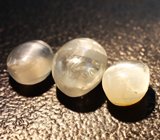 Редкий набор из 3 хризобериллов 3,22 карата 