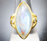 Серебряное кольцо с лунным камнем 14,09 карата Серебро 925