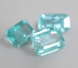 Набор из 3 «неоновых» апатитов 4,59 карата 