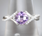 Чудесный серебряный комплект с аметистами