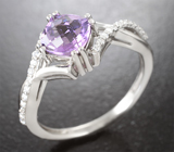 Чудесный серебряный комплект с аметистами