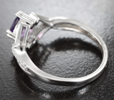 Чудесный серебряный комплект с аметистами