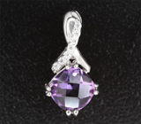 Чудесный серебряный комплект с аметистами