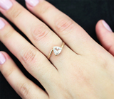 Золотое кольцо с ограненным лунным камнем 0,85 карата Золото