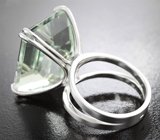 Кольцо с зеленым аметистом 23,39 карата