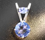 Кулон с флюоритом со сменой цвета 8,05 карата и танзанитом 0,86 карата