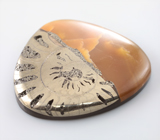 Крупный пиритовый аммонит с симбирцитом 118,35 карата 