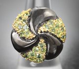 Серебряное кольцо с перидотами