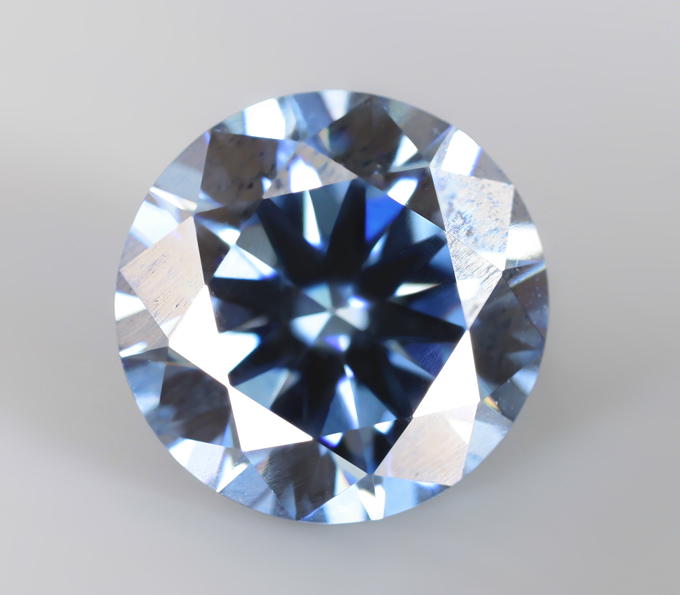 Синий муассанит 1,45 карата