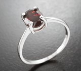 Изящное серебряное кольцо с альмандином гранатом Серебро 925